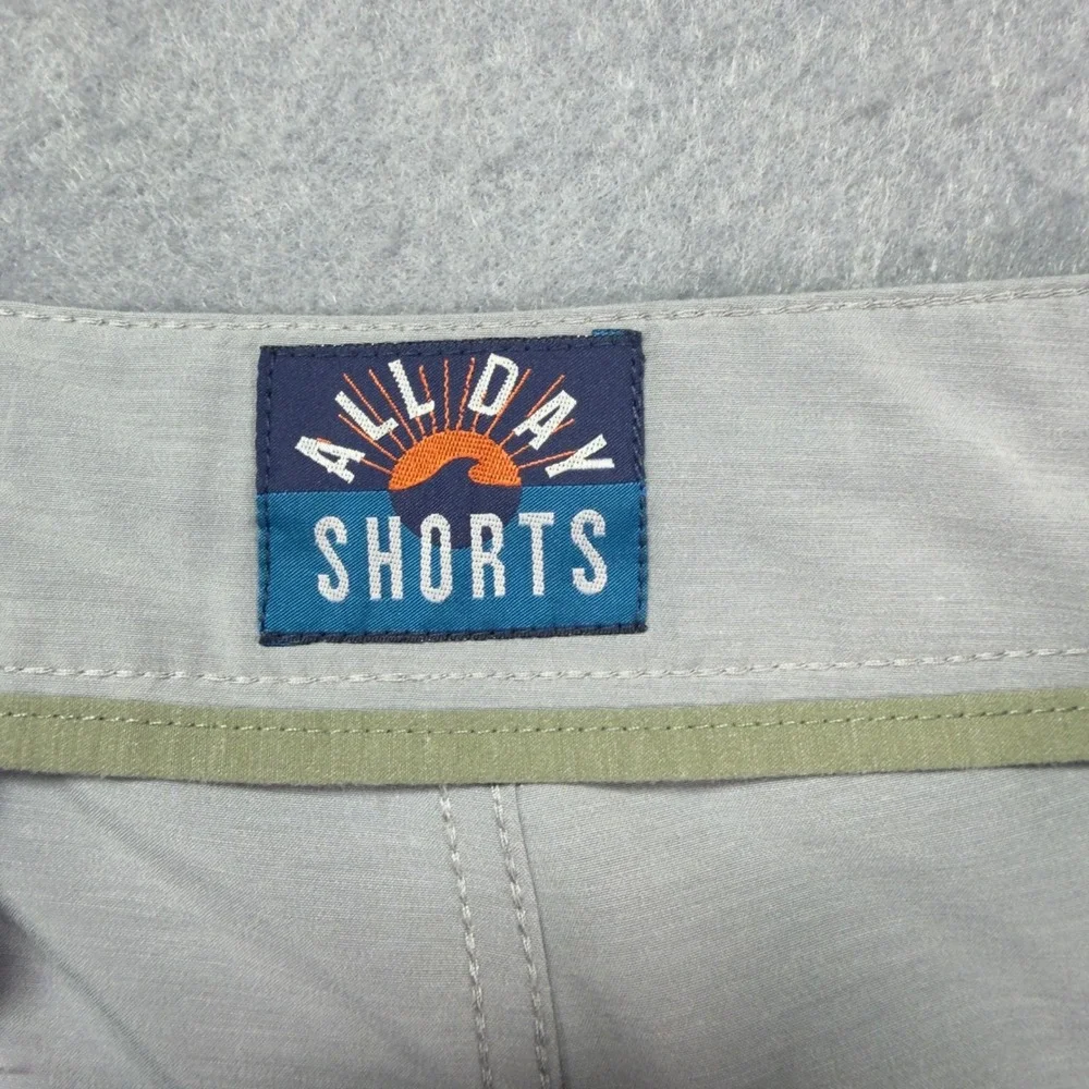 Faherty All Day Shorts Mens 31x8 Grey Hybrid Board Shorts Stretch Quick Dry 7in